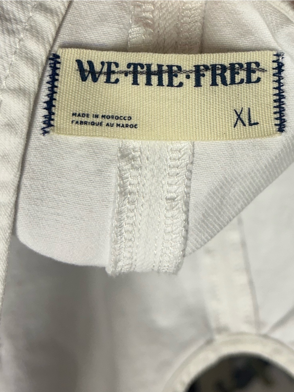 NWOT We The Free White High Roller Skirtall XL - Picture 9 of 13